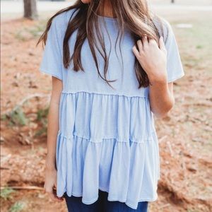 Short Sleeve Baby Doll Top